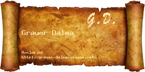 Grauer Dalma névjegykártya